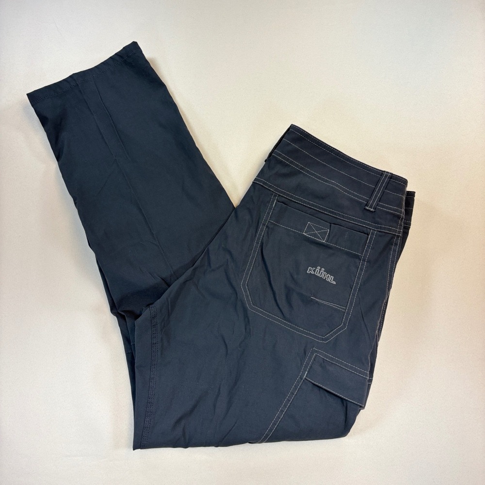 KUHL Renegade Cargo Pants Mens 34x32 Charcoal Gray 5134 Hiking Outdoor UPF 50